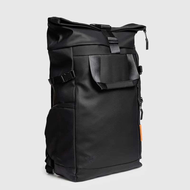 Rolltop hátizsák Iron Aesthetics Urban Pro, fekete-4