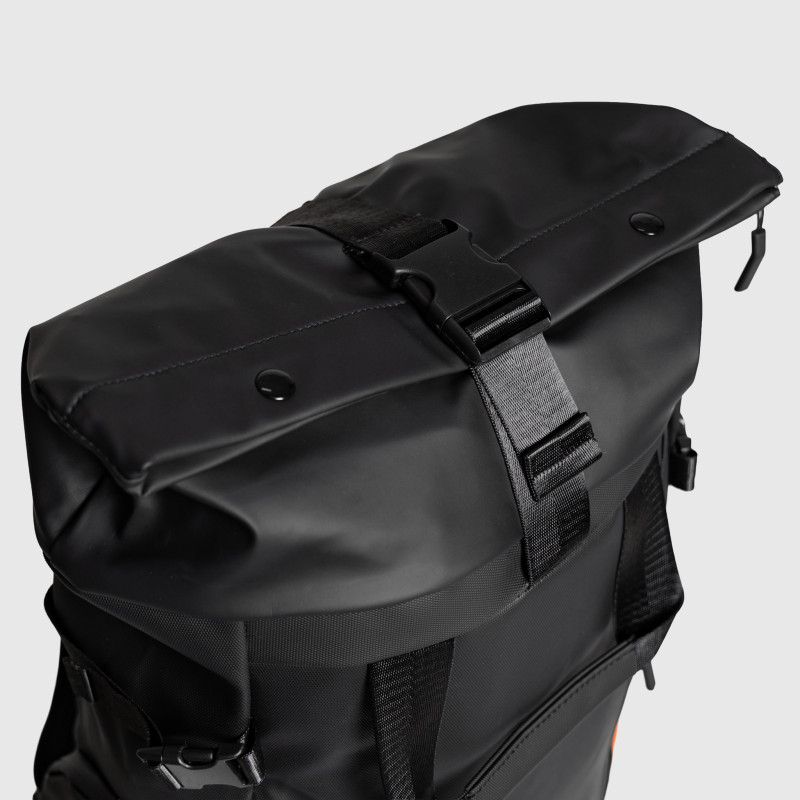 Rolltop hátizsák Iron Aesthetics Urban Pro, fekete · záber 6