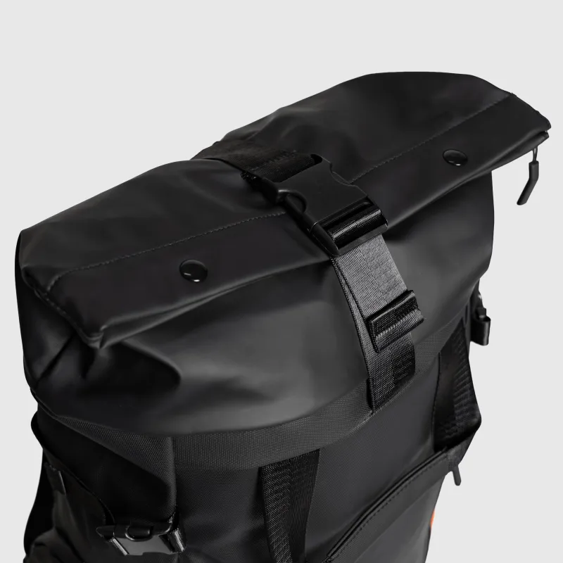 Rolltop hátizsák Iron Aesthetics Urban Pro, fekete-6