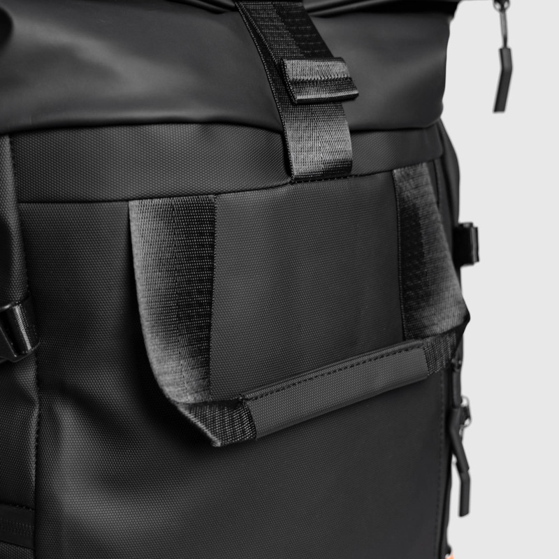 Rolltop hátizsák Iron Aesthetics Urban Pro, fekete · záber 8