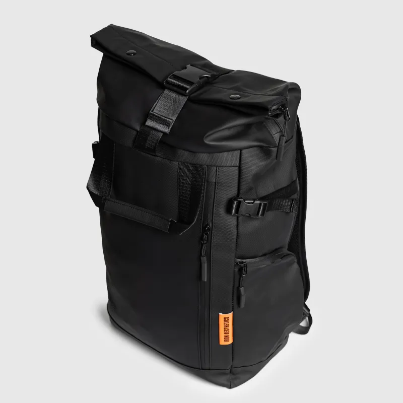 Rolltop hátizsák Iron Aesthetics Urban Pro, fekete-5