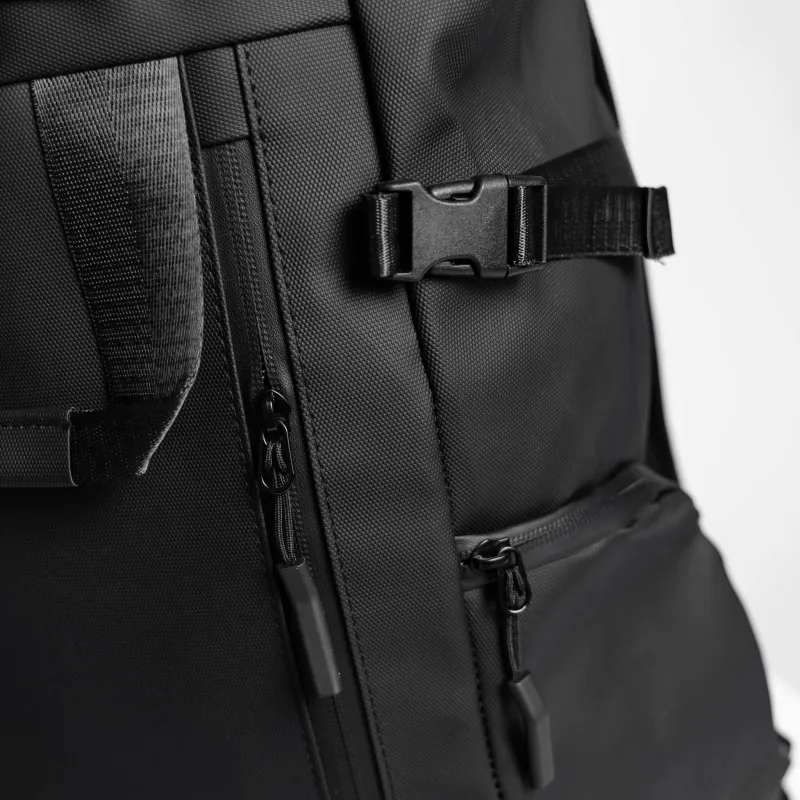 Rolltop hátizsák Iron Aesthetics Urban Pro, fekete-9