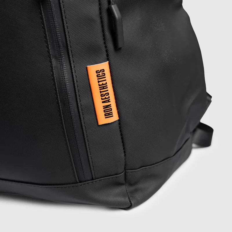 Rolltop hátizsák Iron Aesthetics Urban Pro, fekete-10