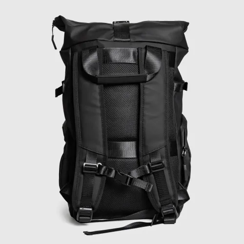 Rolltop hátizsák Iron Aesthetics Urban Pro, fekete