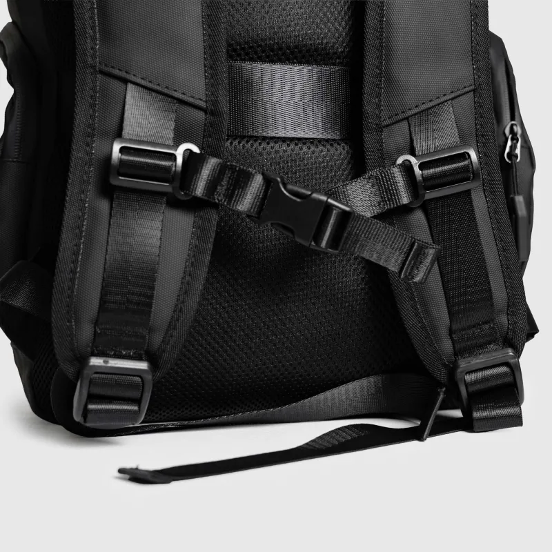 Rolltop hátizsák Iron Aesthetics Urban Pro, fekete-11