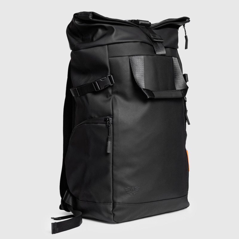 Rolltop hátizsák Iron Aesthetics Urban Pro, fekete · záber 12