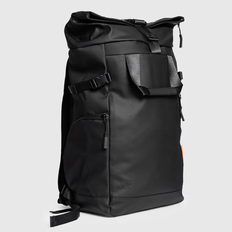 Rolltop hátizsák Iron Aesthetics Urban Pro, fekete-12