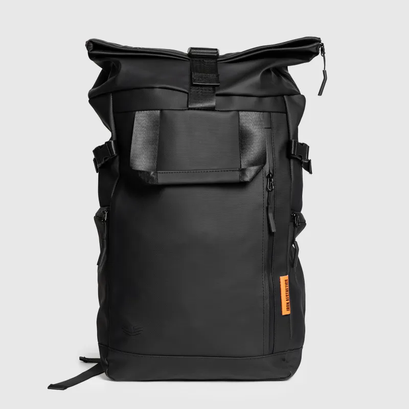 Rolltop hátizsák Iron Aesthetics Urban Pro, fekete-13
