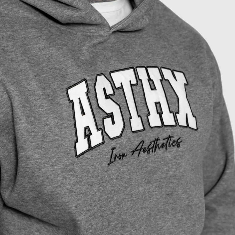 Oversized pulcsi Iron Aesthetics ASTHX, szürke-5