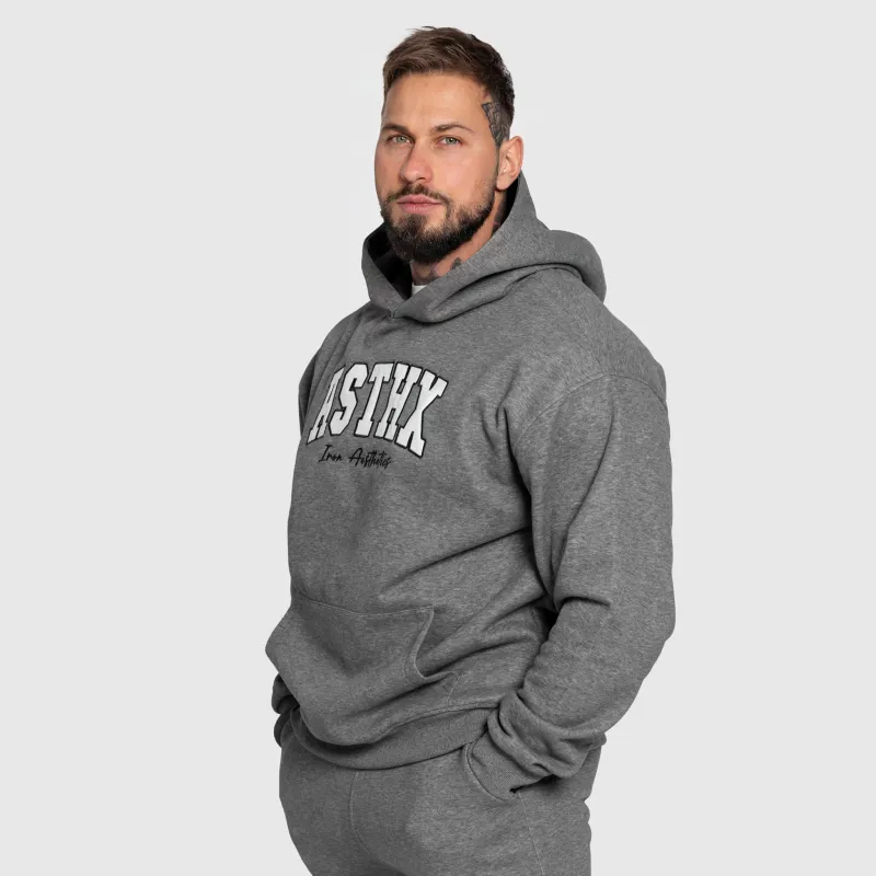 Oversized pulcsi Iron Aesthetics ASTHX, szürke-7