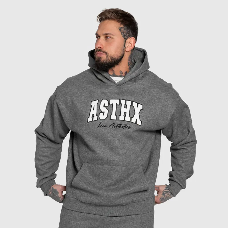Oversized pulcsi Iron Aesthetics ASTHX, szürke-8