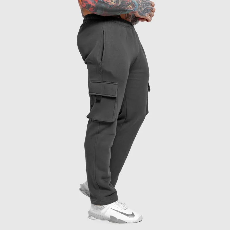 Férfi melegítőnadrág Iron Aesthetics Utility, szürke-6