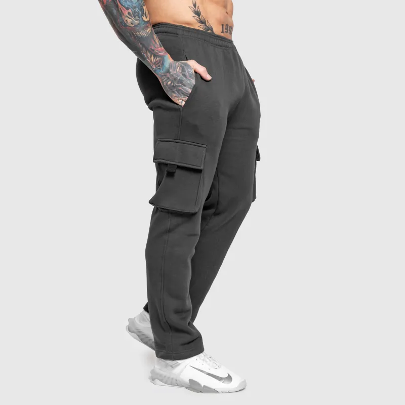 Férfi melegítőnadrág Iron Aesthetics Utility, szürke-2