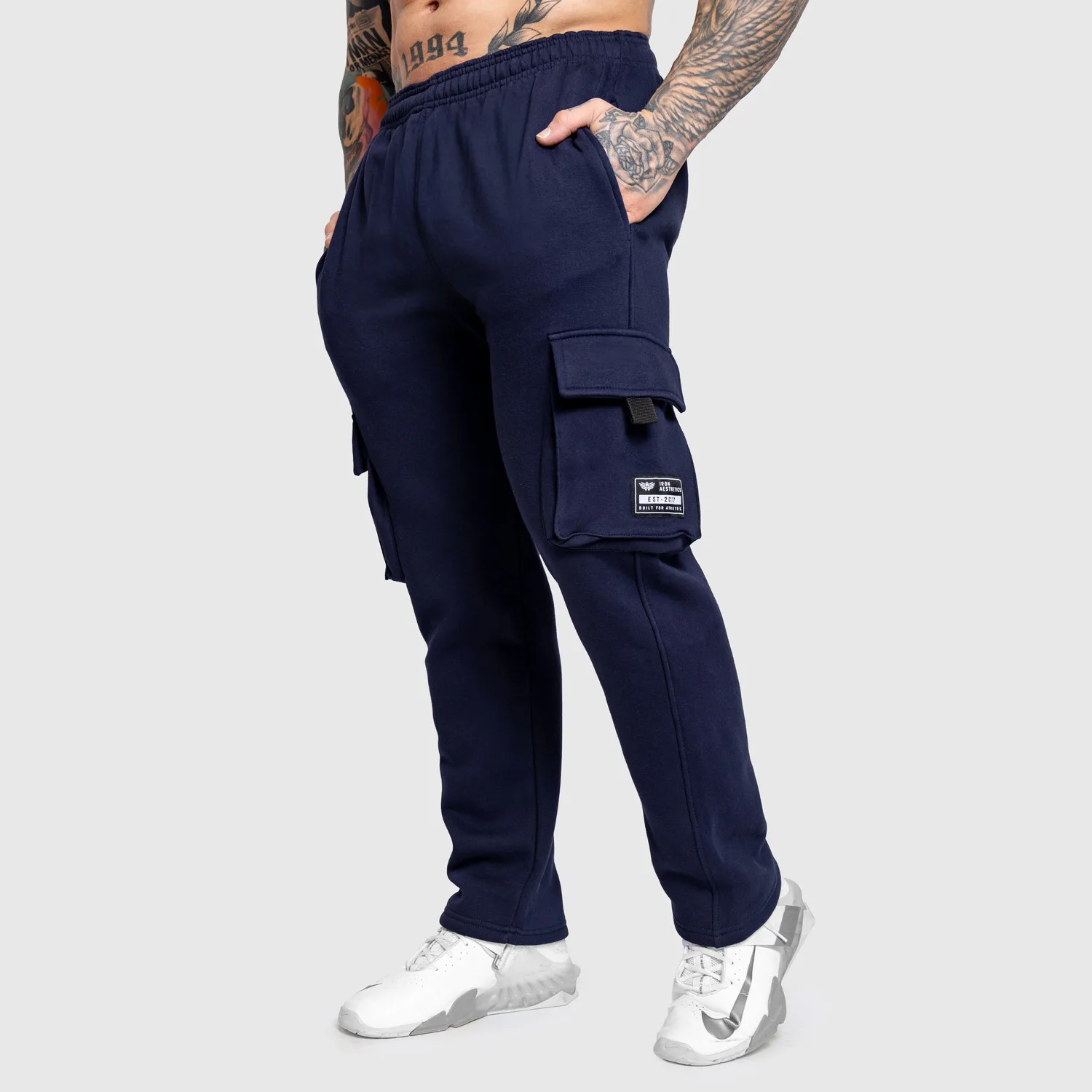 Férfi melegítőnadrág Iron Aesthetics Utility, navy-1