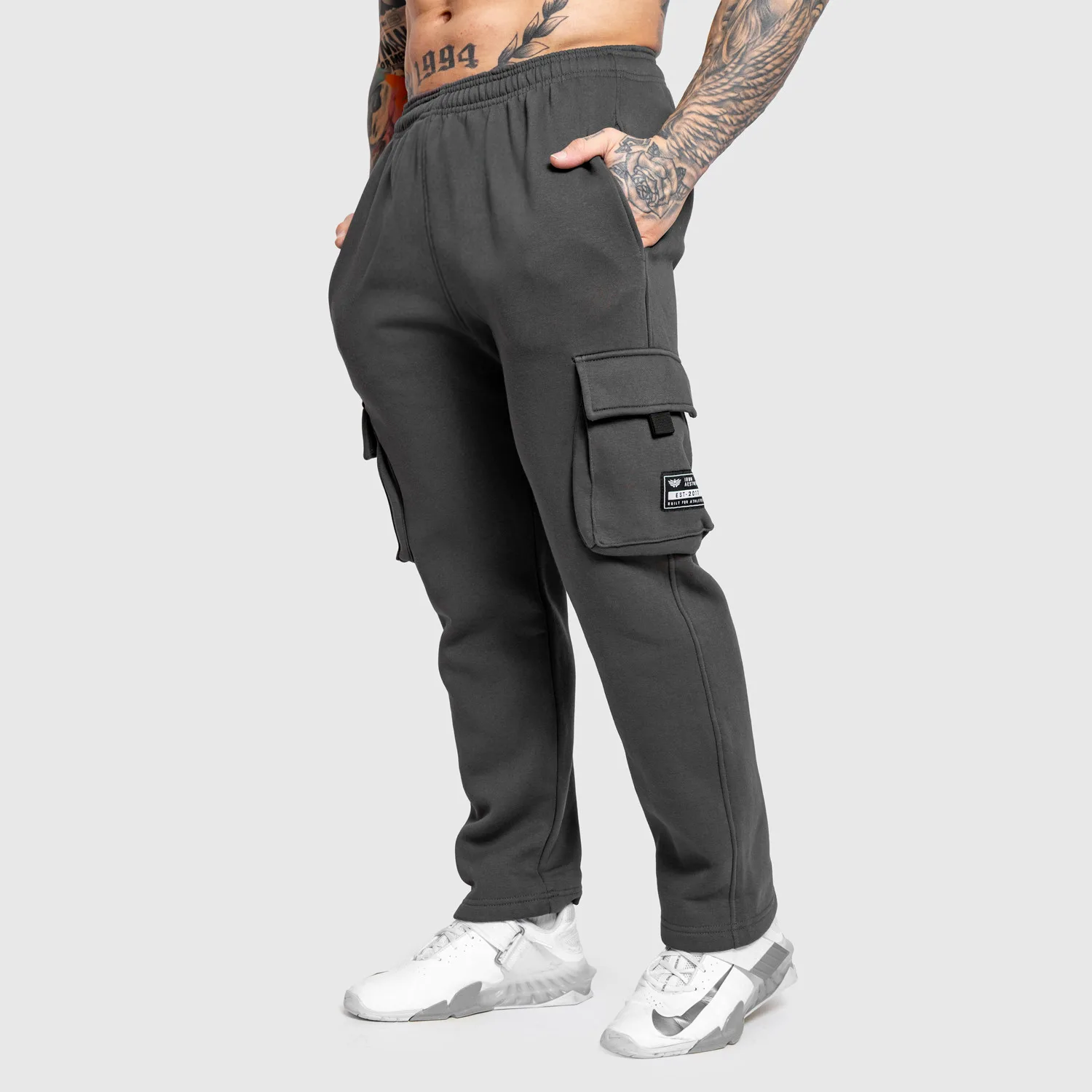 Férfi melegítőnadrág Iron Aesthetics Utility, szürke-1