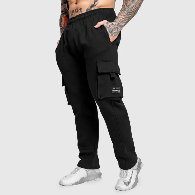 Férfi melegítőnadrág Iron Aesthetics Utility, fekete-1