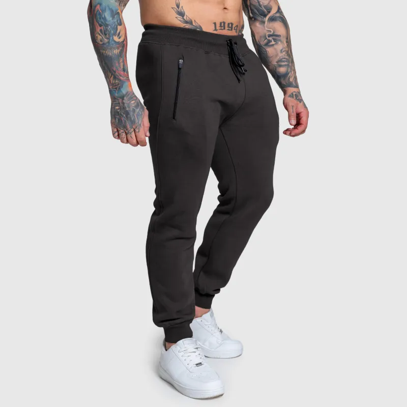 Jogger melegítőnadrág Iron Aesthetics Round, szürke-4