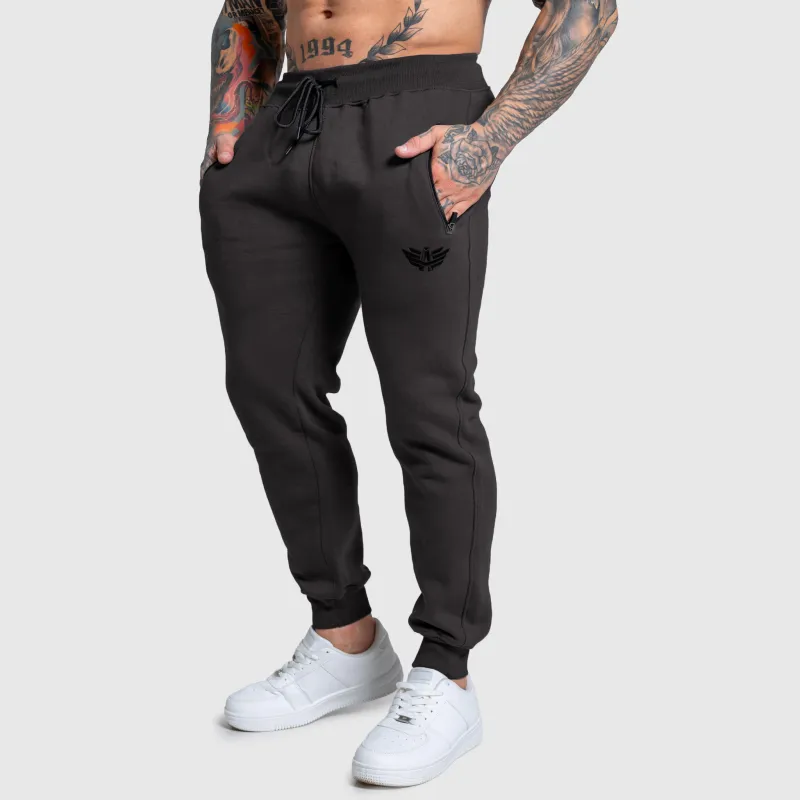 Jogger melegítőnadrág Iron Aesthetics Round, szürke-7