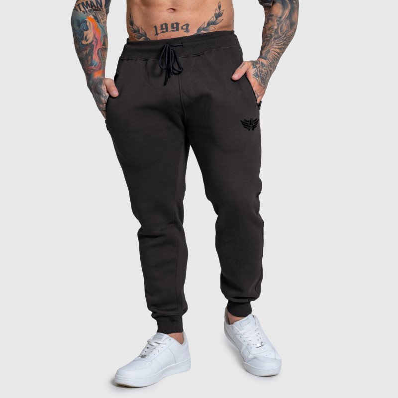 Jogger melegítőnadrág Iron Aesthetics Round, szürke · záber 6