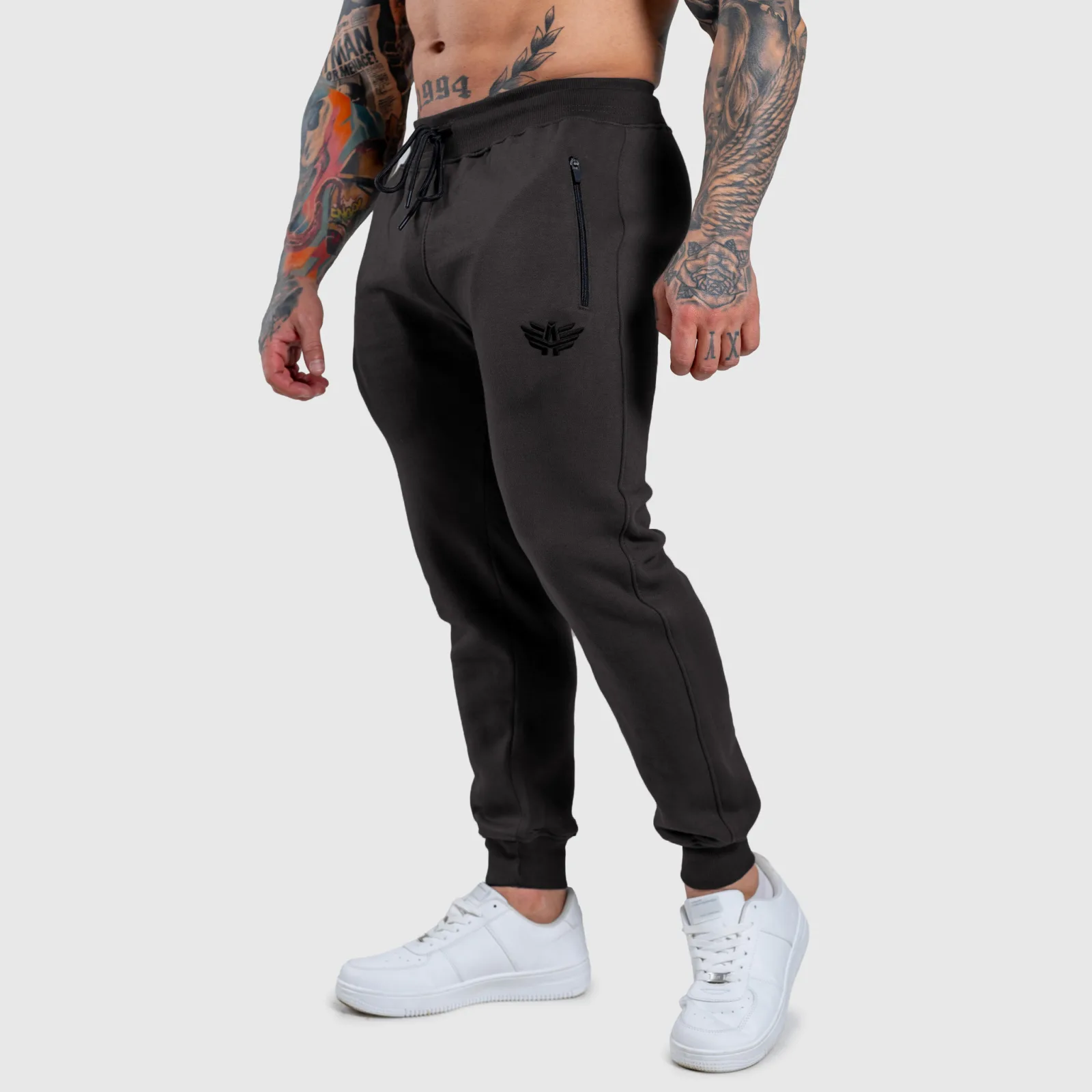 Jogger melegítőnadrág Iron Aesthetics Round, szürke-1
