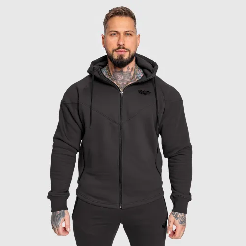 Cipzáros fitness pulóver Iron Aesthetics Round, szürke