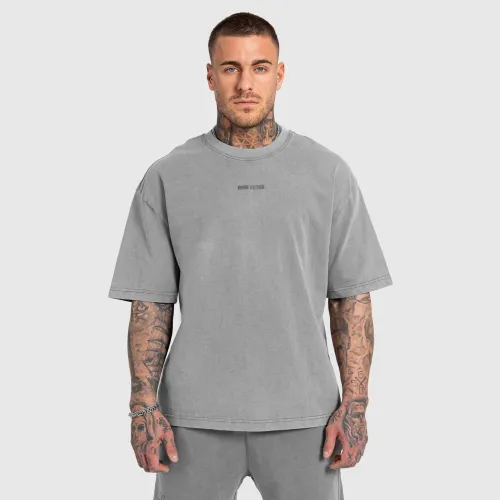 Férfi póló Iron Aesthetics X Washed, szürke