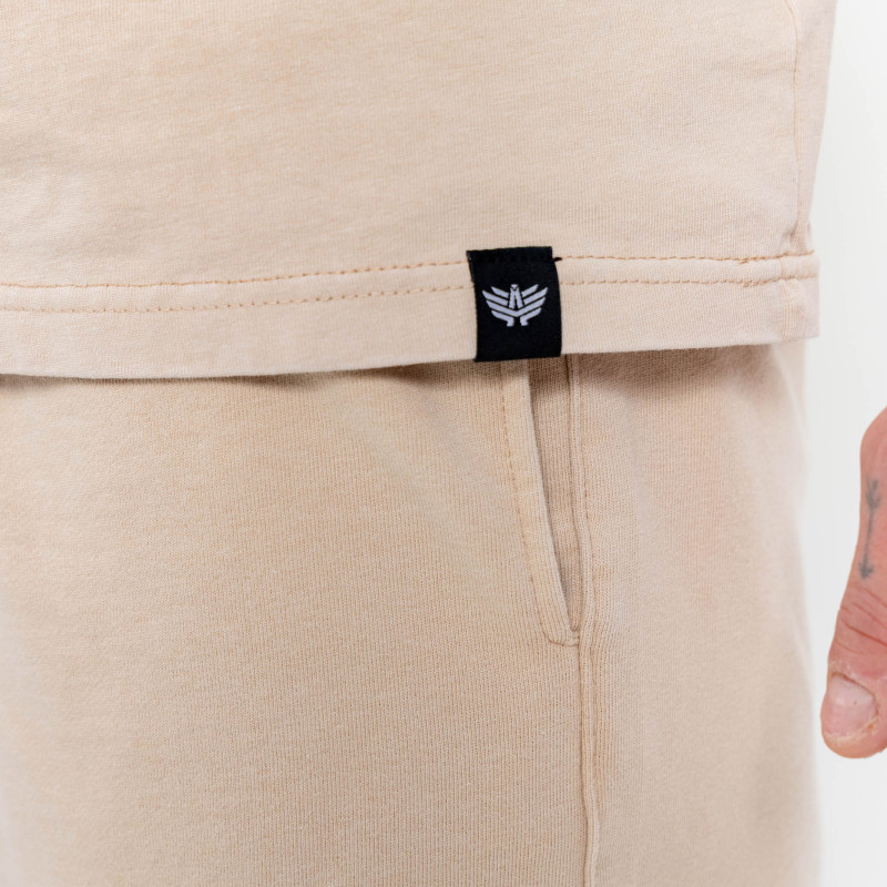 Férfi póló Iron Aesthetics X Washed, bézs · záber 8
