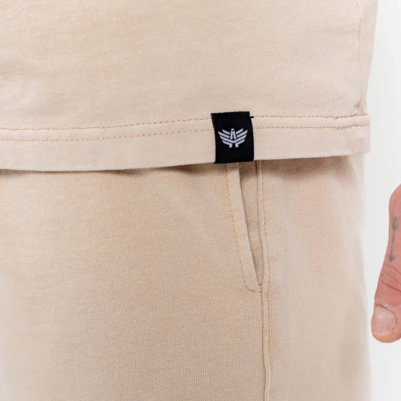 Férfi póló Iron Aesthetics X Washed, bézs-8