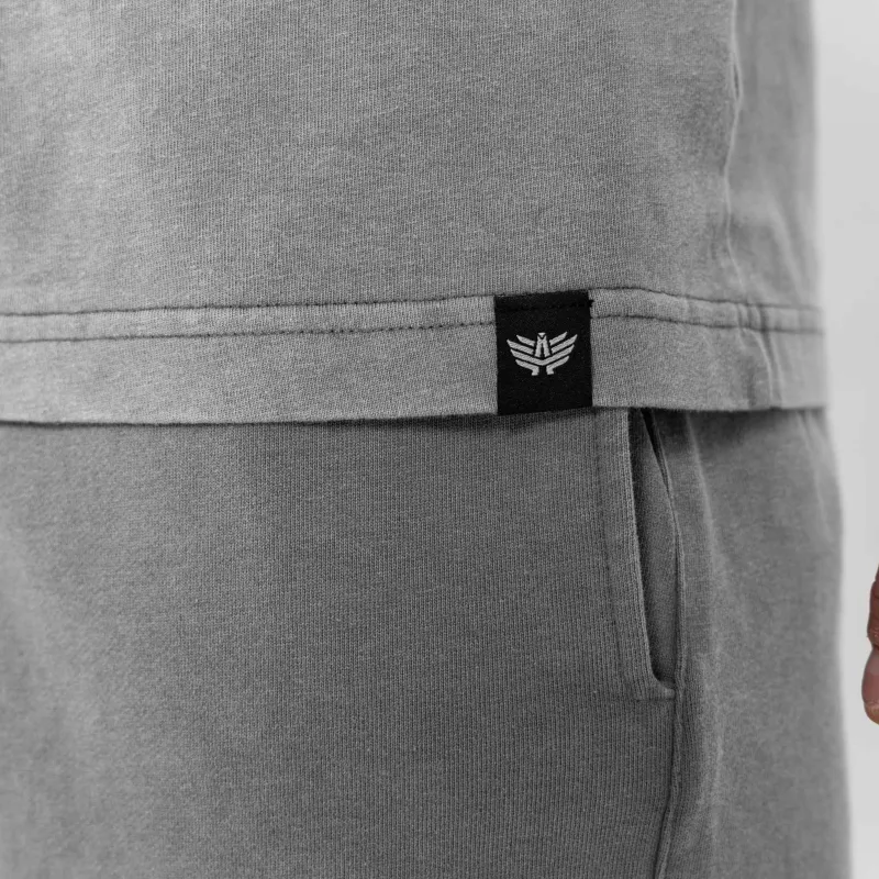 Férfi szett Iron Aesthetics X Washed, szürke-11