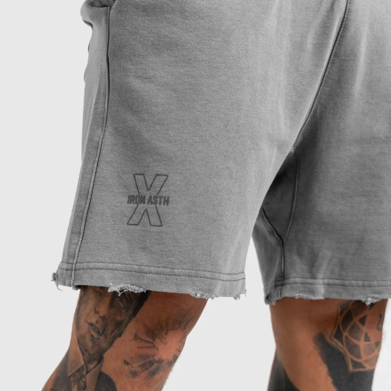 Férfi szett Iron Aesthetics X Washed, szürke-16