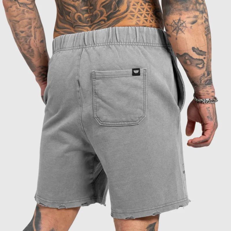 Férfi szett Iron Aesthetics X Washed, szürke-17