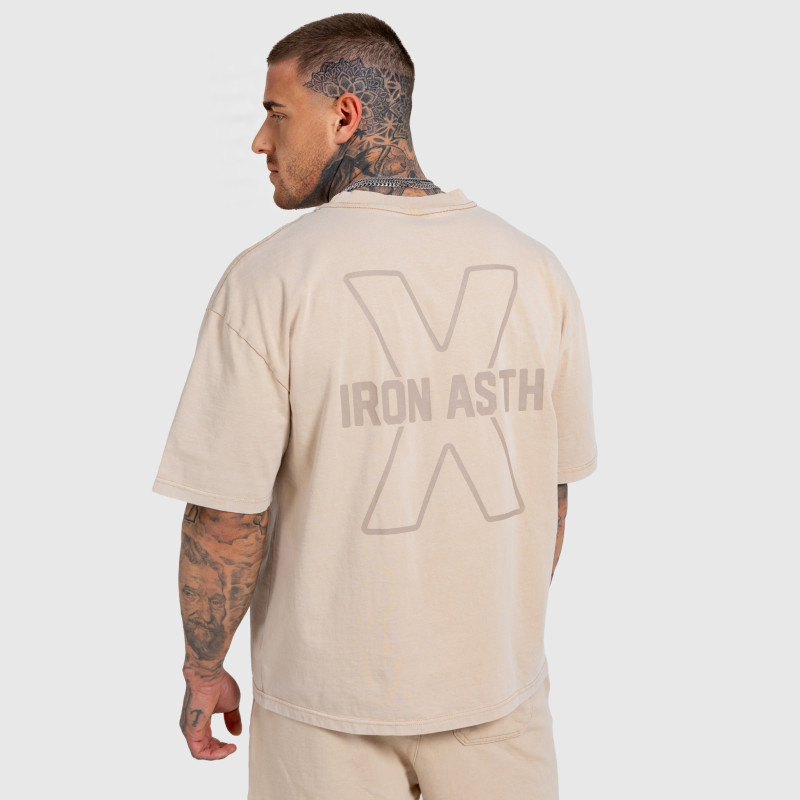 Férfi szett Iron Aesthetics X Washed, bézs · záber 7