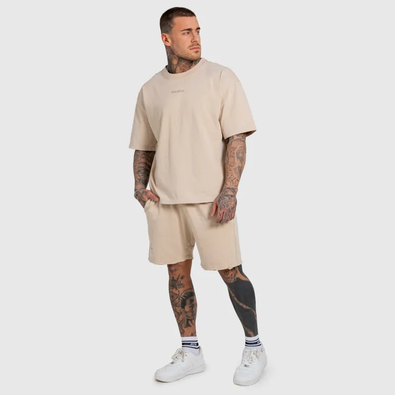 Férfi szett Iron Aesthetics X Washed, bézs-3
