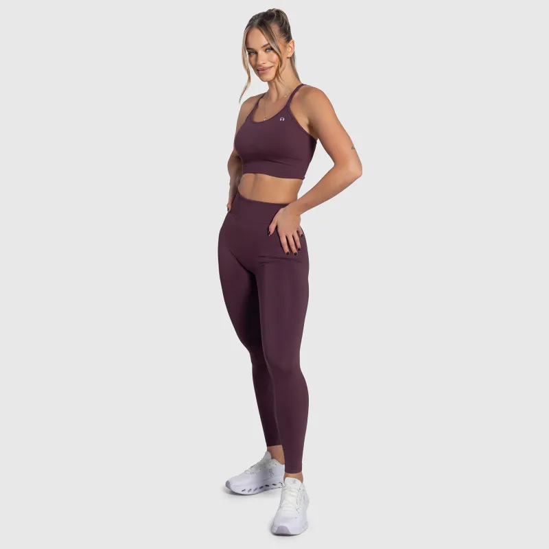 Női leggings Iron Aesthetics Ultimate, plum-6