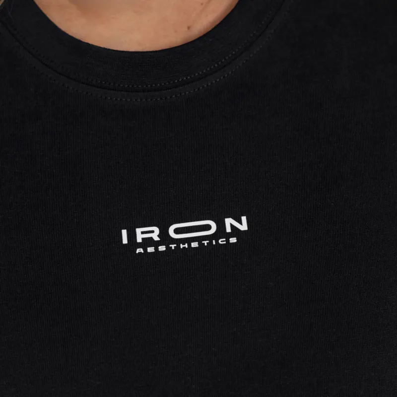 Női póló Iron Aesthetics Basic, fekete-3