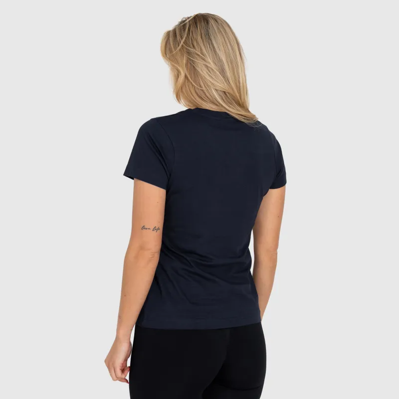 Női póló Iron Aesthetics Basic, navy-4