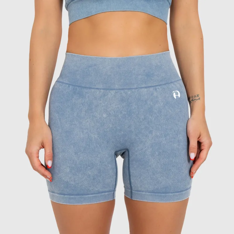 Női rövidnadrág Iron Aesthetics Faded, washed blue-4