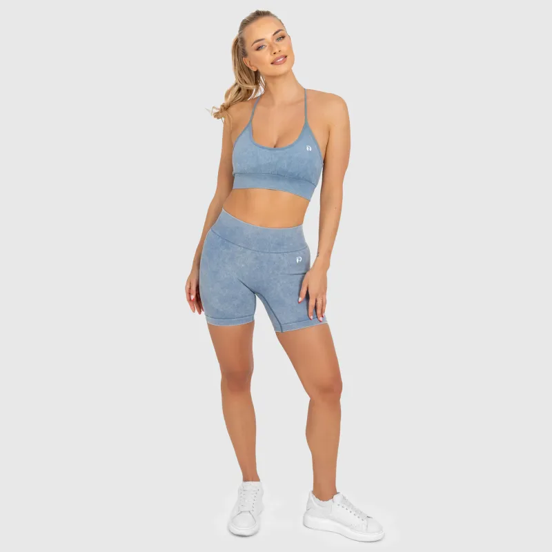 Női rövidnadrág Iron Aesthetics Faded, washed blue-7