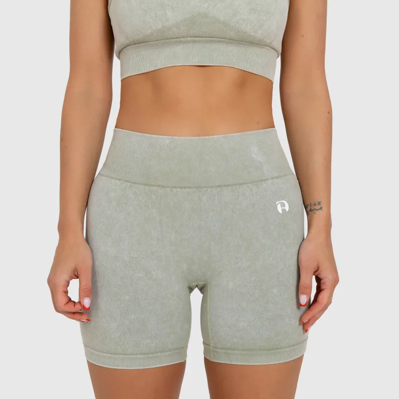 Női rövidnadrág Iron Aesthetics Faded, washed green-4