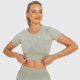 Női crop top Iron Aesthetics Faded, washed green