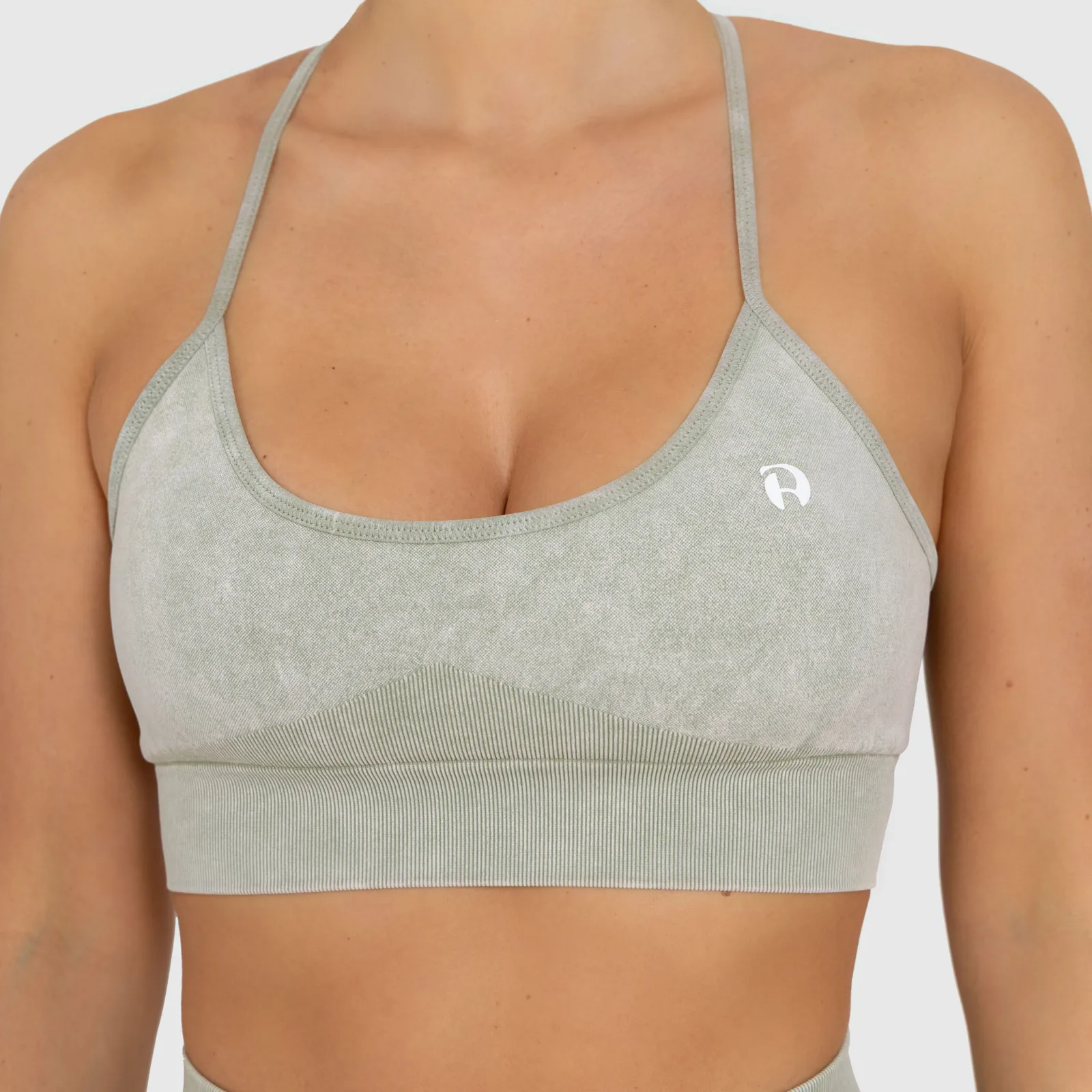 Női melltartó Iron Aesthetics Faded, washed green-3