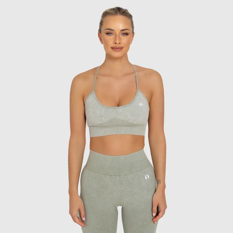 Női melltartó Iron Aesthetics Faded, washed green-6