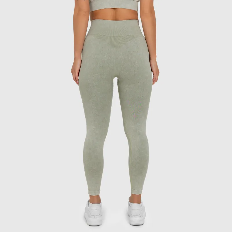 Női leggings Iron Aesthetics Faded, washed green-6