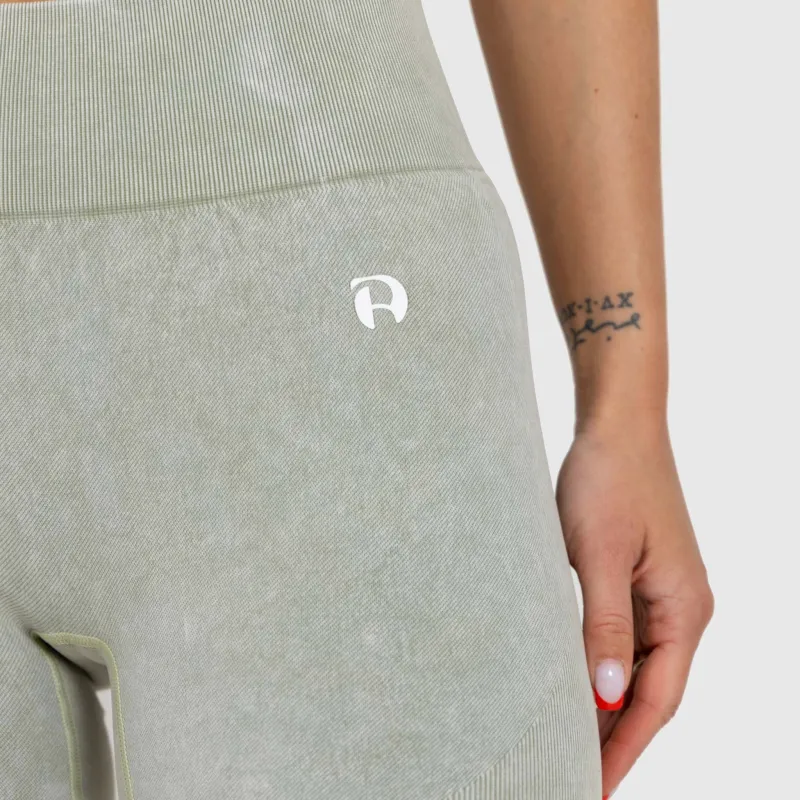 Női leggings Iron Aesthetics Faded, washed green-3