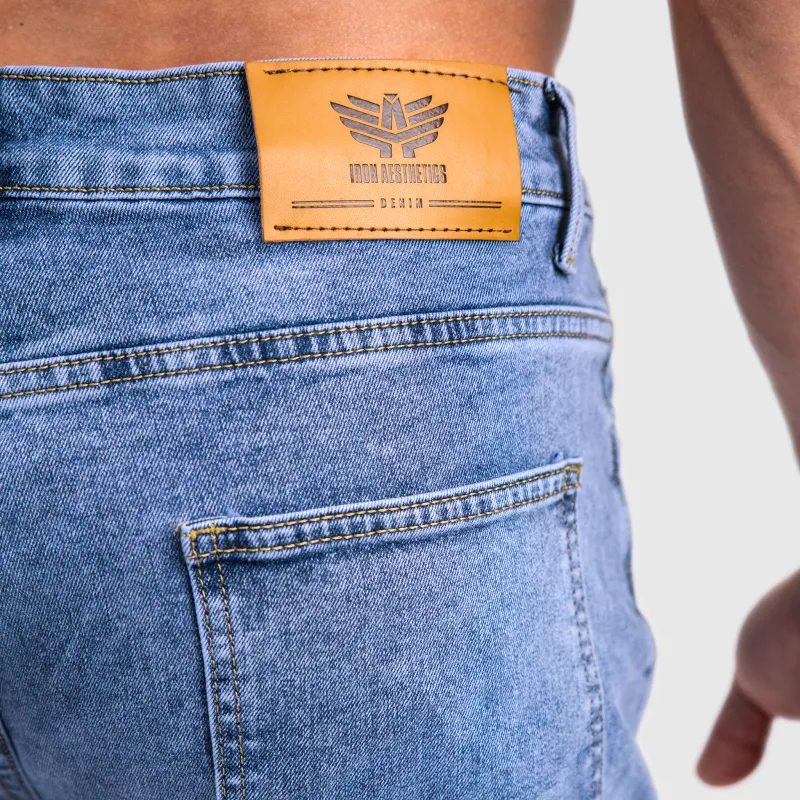 Férfi farmer rövidnadrág Iron Aesthetics Denim Stretch, kék-7