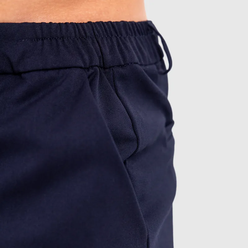 Férfi rövidnadrág Iron Aesthetics Chino Flex, navy-6