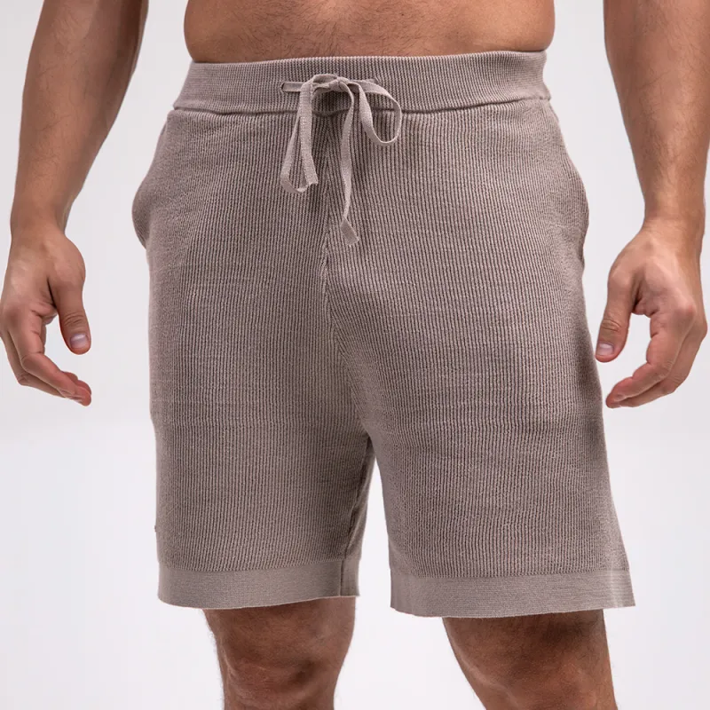 Férfi kötött szett Iron Aesthetics Vibe, bézs-8