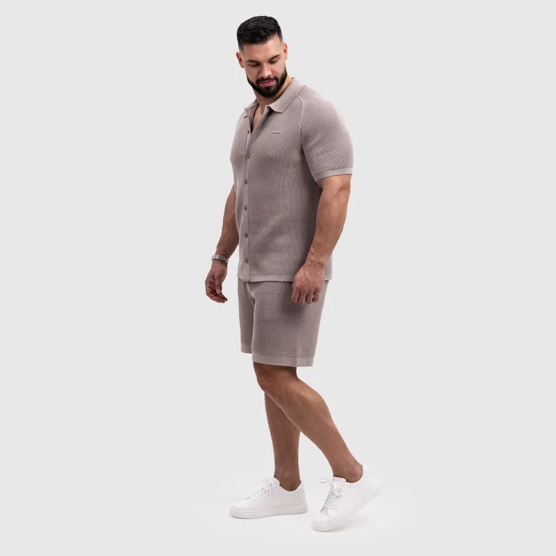 Férfi kötött szett Iron Aesthetics Vibe, bézs-15