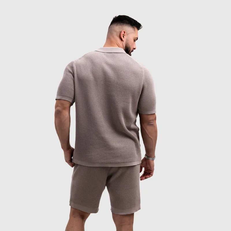 Férfi kötött szett Iron Aesthetics Vibe, bézs-6