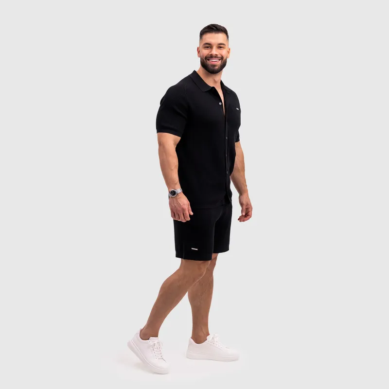 Férfi kötött szett Iron Aesthetics Vibe, fekete-18